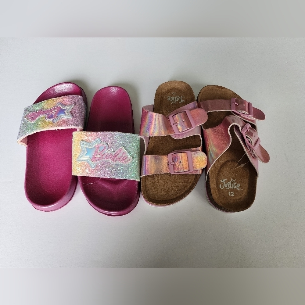 2/$25 kids Slides( Barbie, Justice